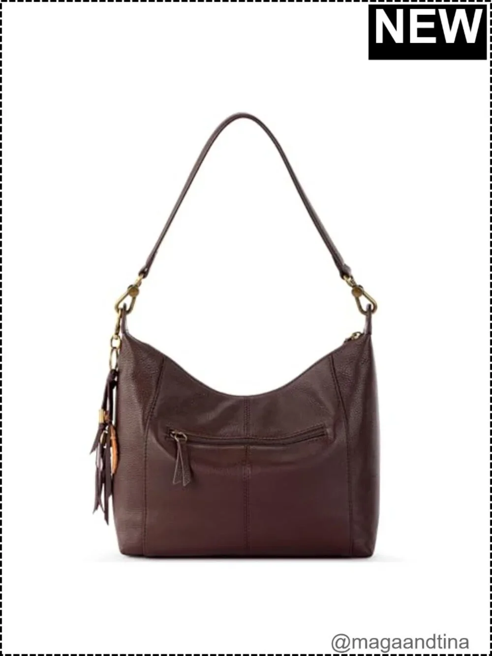 Large Leather Hobo Bag Crossbody Purse with Zipper Pocket